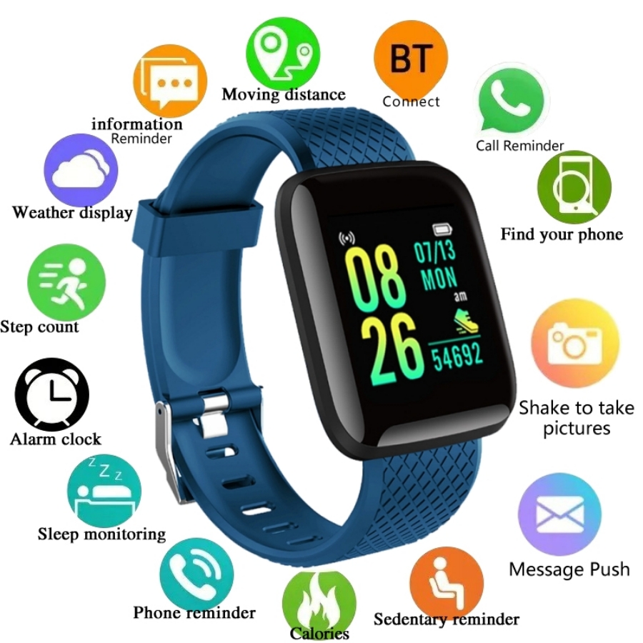 Android Smartwatch Accessories - Спортивные умные часы, фитнес-браслет, управление музыкой,