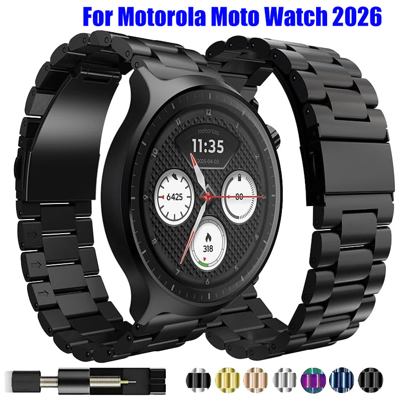 Motorola Smartwatch Accessories - Ремешок из нержавеющей стали 20 мм