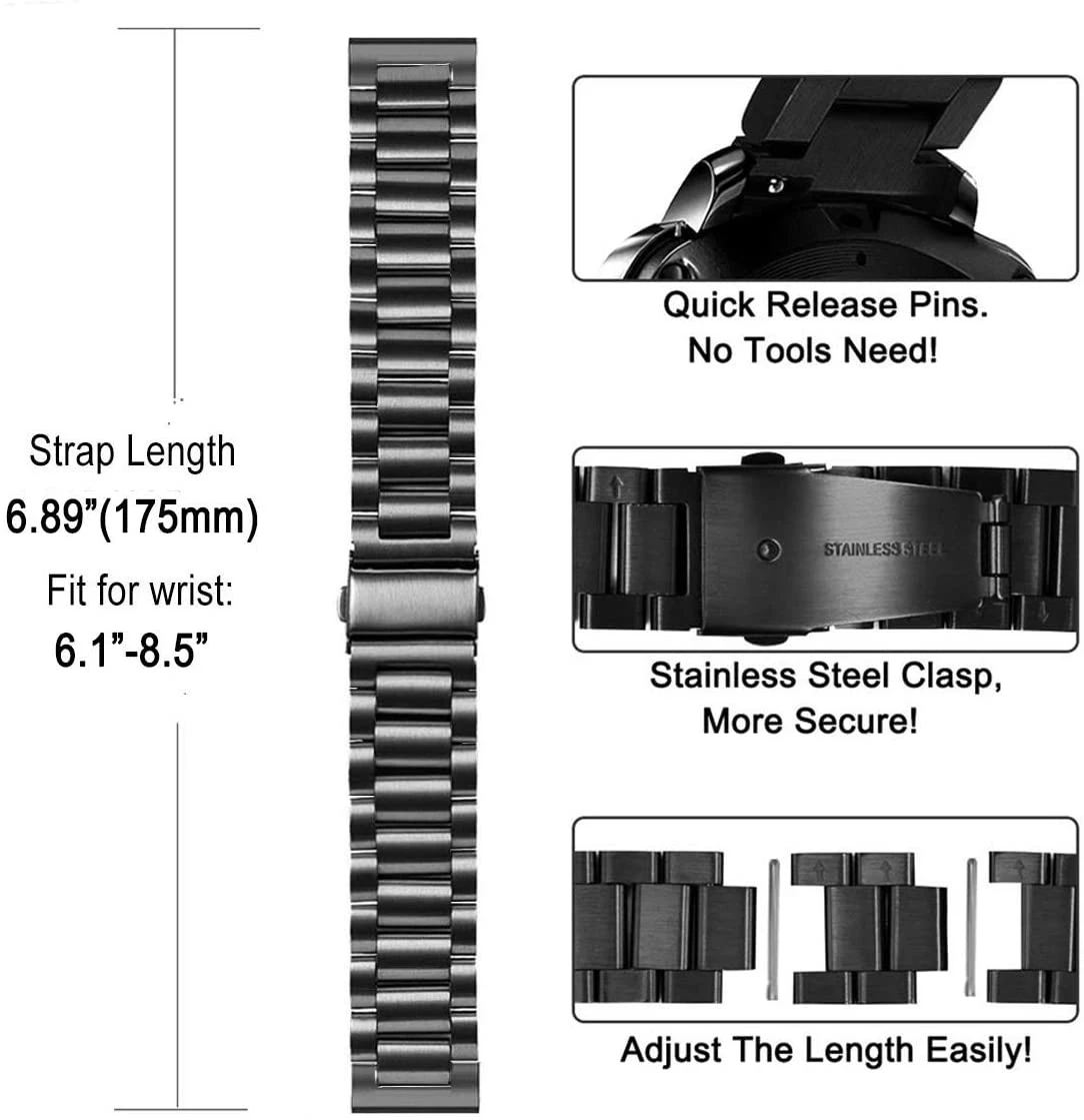 Ремешок из нержавеющей стали д – обзор и цена Motorola Smartwatch Accessories