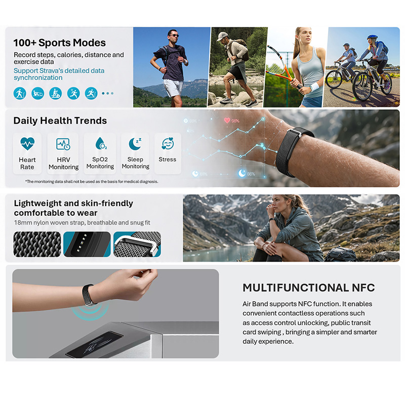 Умный браслет VALDUS Air Band  – обзор и цена Smartwatch Nexus